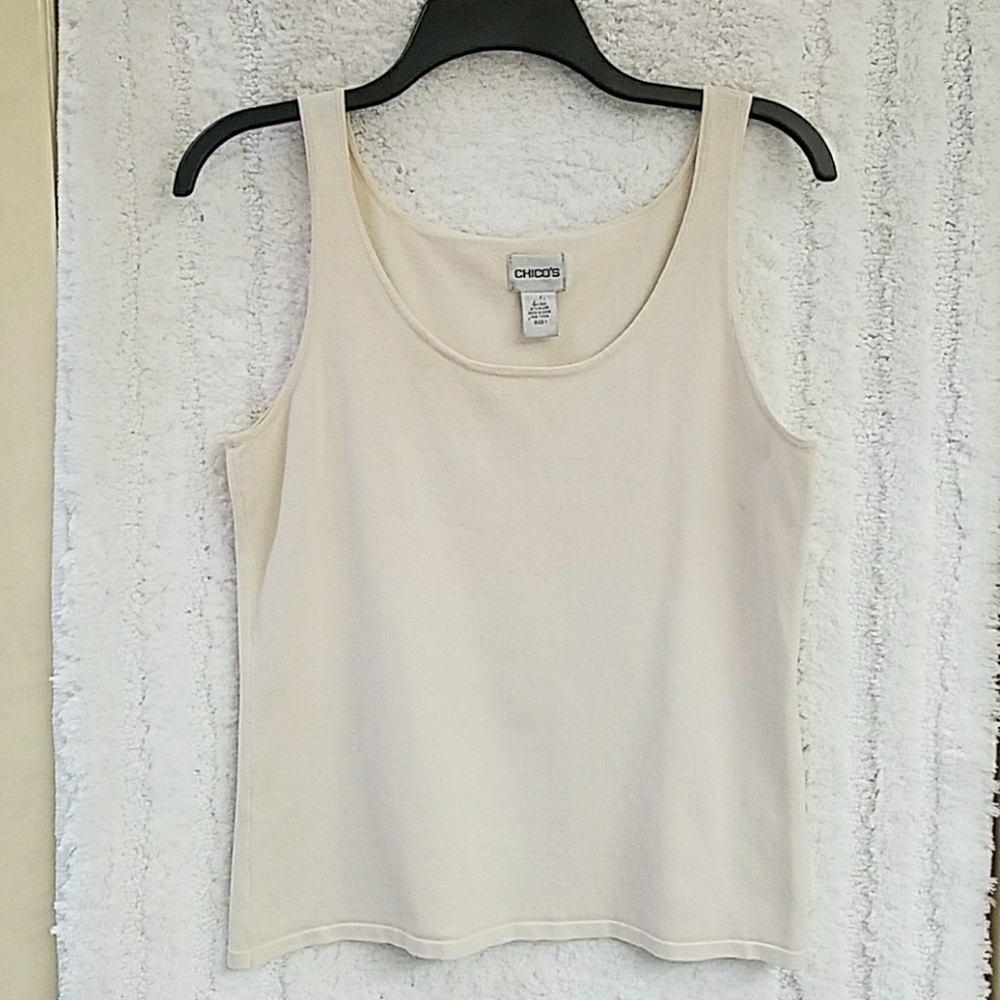 CHICO'S | Silk Blend Top Size 1 - Picture 1 of 5